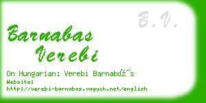 barnabas verebi business card